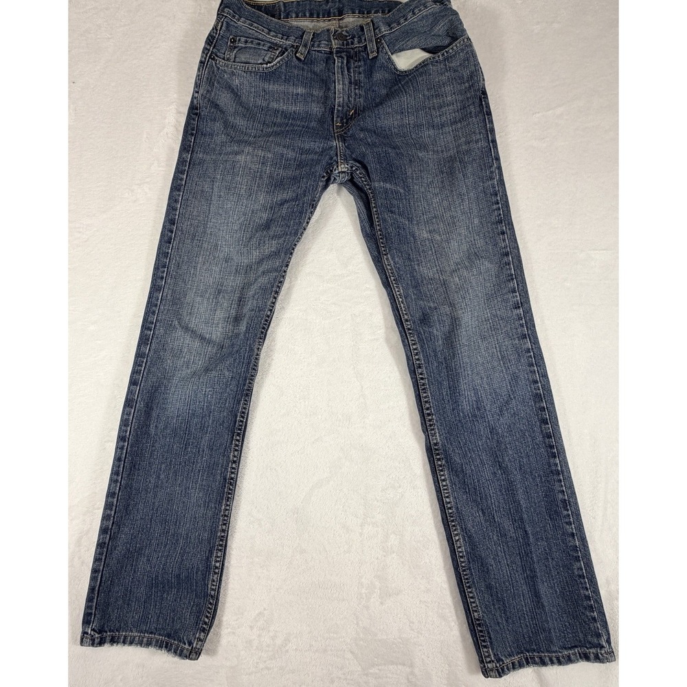 Levis 559 Jeans Men's Sz 31x34 Blue Relaxed Straight Leg Distressed Faded Denim